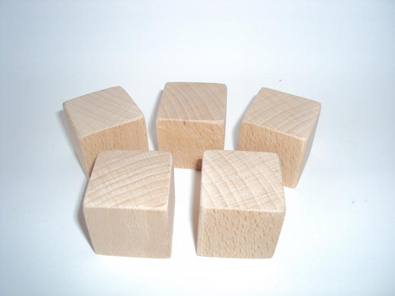 Cube en bois 3 cm 