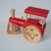 Rouleau compresseur en bois