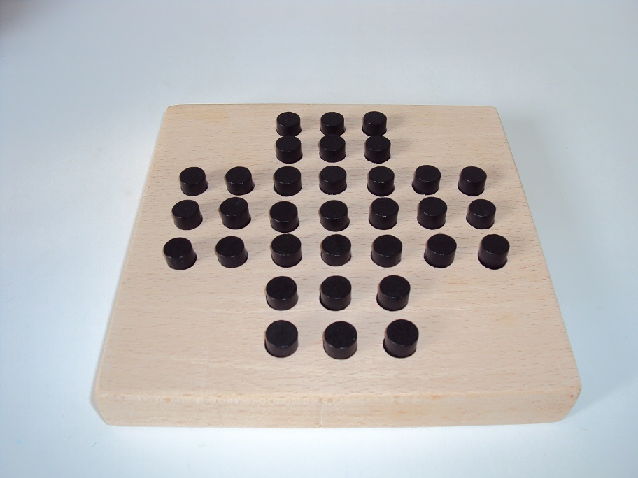 Solitaire pions noire